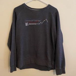 grey gray Breckenridge crewneck sweatshirt